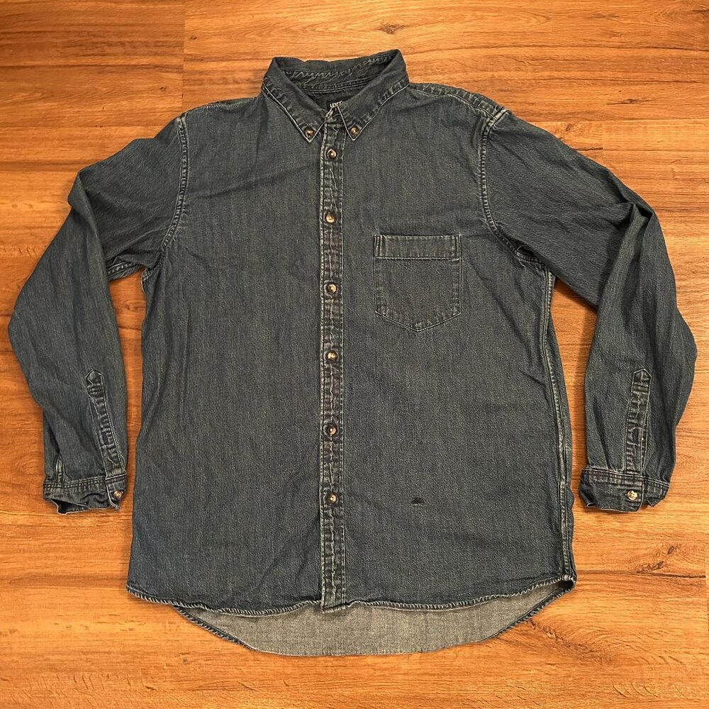 Levi's Made & Crafted LMC Denim Button Up Shirt Men's Size XL CLEAN RARE